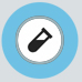 Ikon af et reagensglas, der symboliserer avl og reproduktionstjenester hos Odder Dyreklinik.